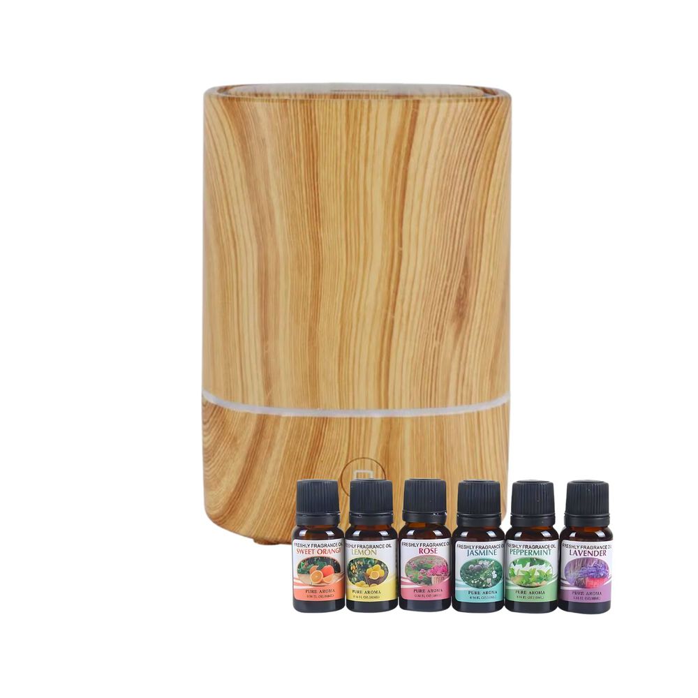Pack Humidificador Marron Claro + 6 Esencias Aromaticas image number 0.0