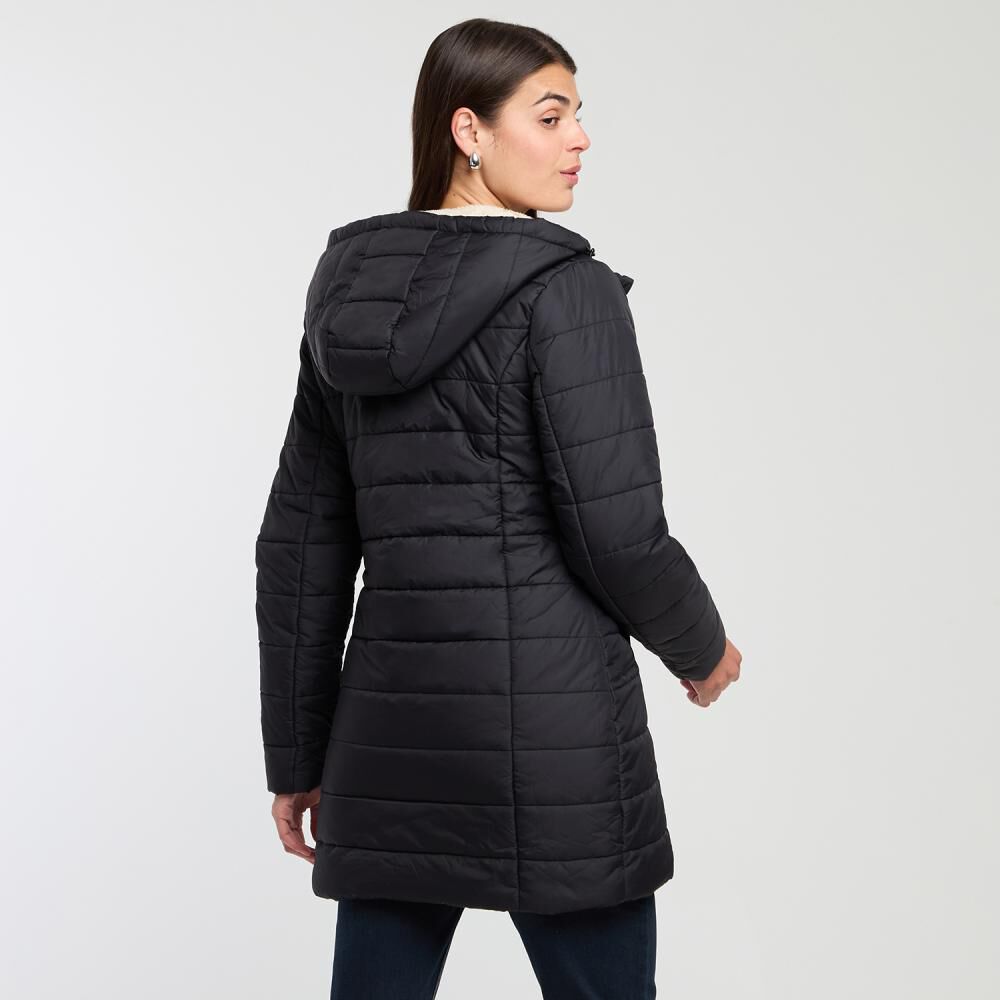 Parka Larga Regular Cuello Ato Con Capucha Mujer Rolly Go image number 3.0