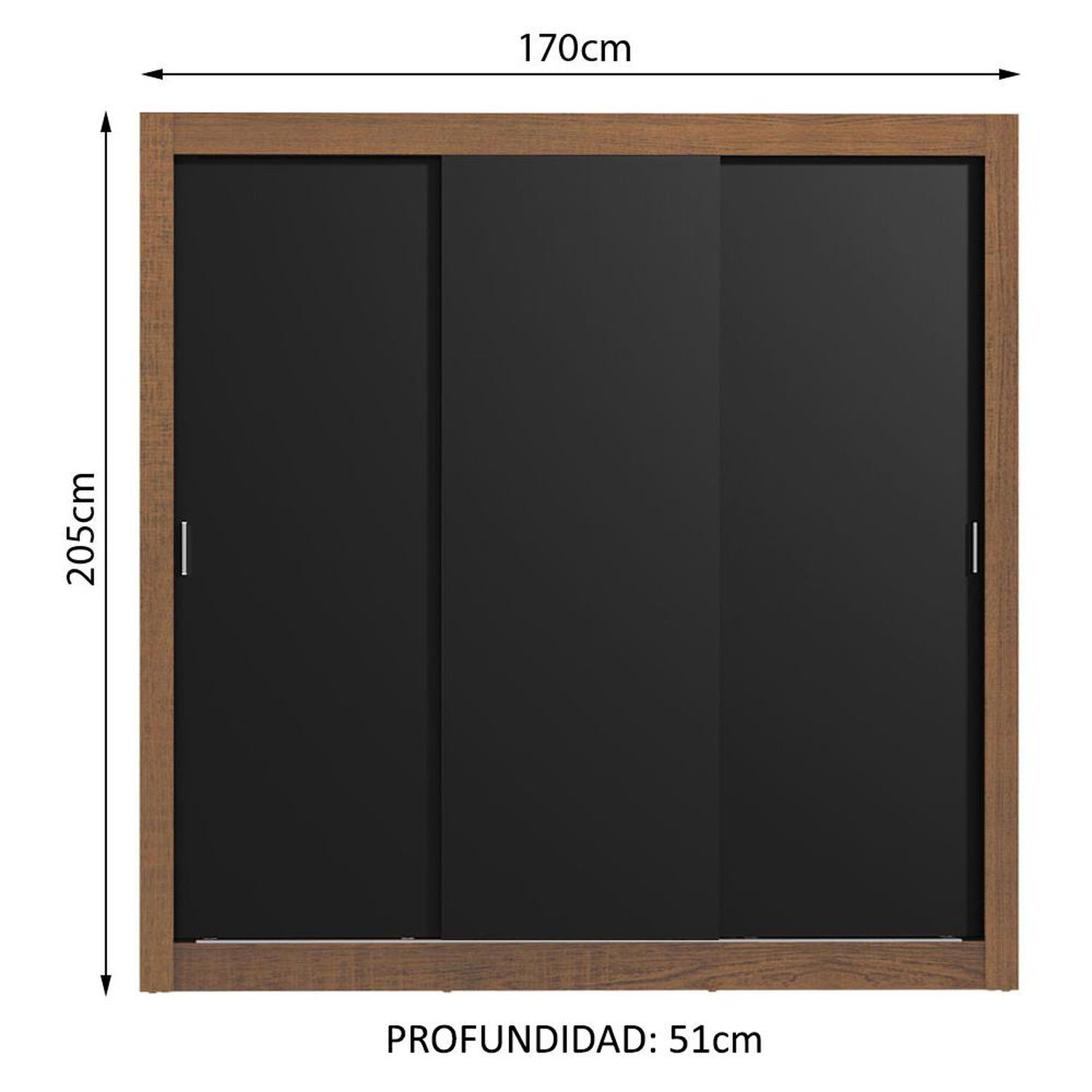 Cl&oacute;set Vekkahome Monaco / 3 Puertas image number 2.0