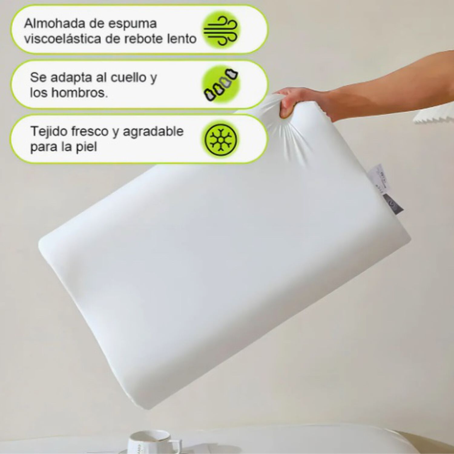 Pack X2 Almohada Memory Foam image number 4.0