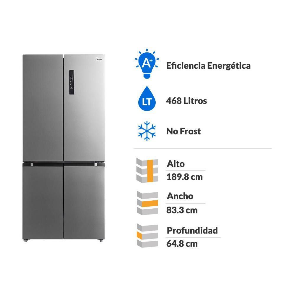 Refrigerador Side By Side Midea MRTT-4790S312FW / No Frost / 468 Litros / A+ image number 1.0