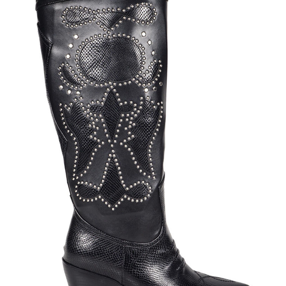 Bota Nabila Negro Tachas image number 0.0
