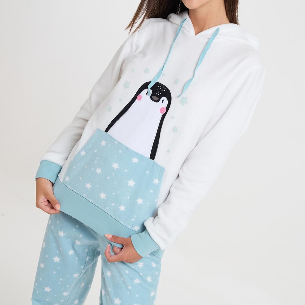 Pijama Polar Manga Larga Con Capucha Mujer Freedom image number 4.0