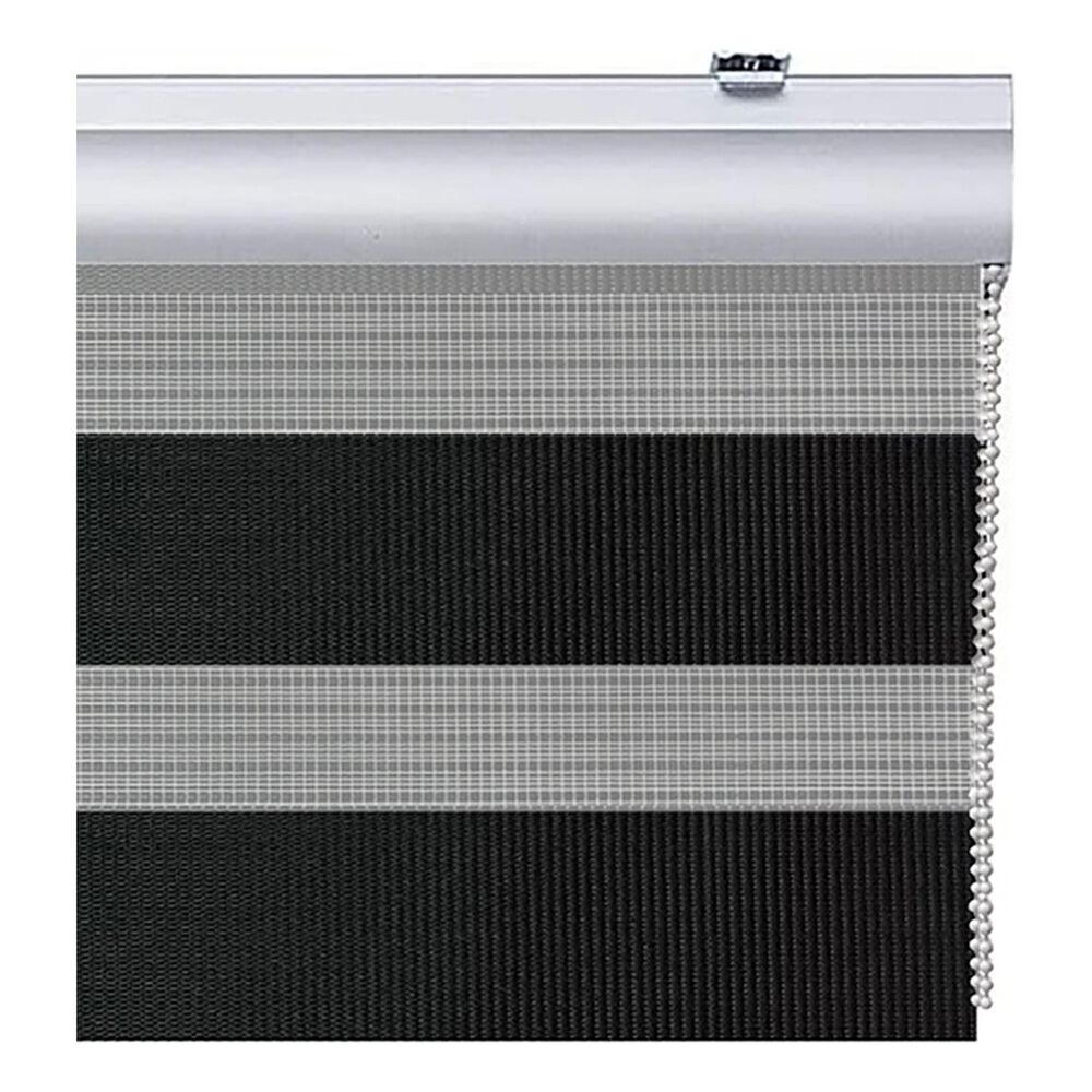 Cortina Roller Duo Zebra 100x180cm Negro Doble Enrollable image number 3.0