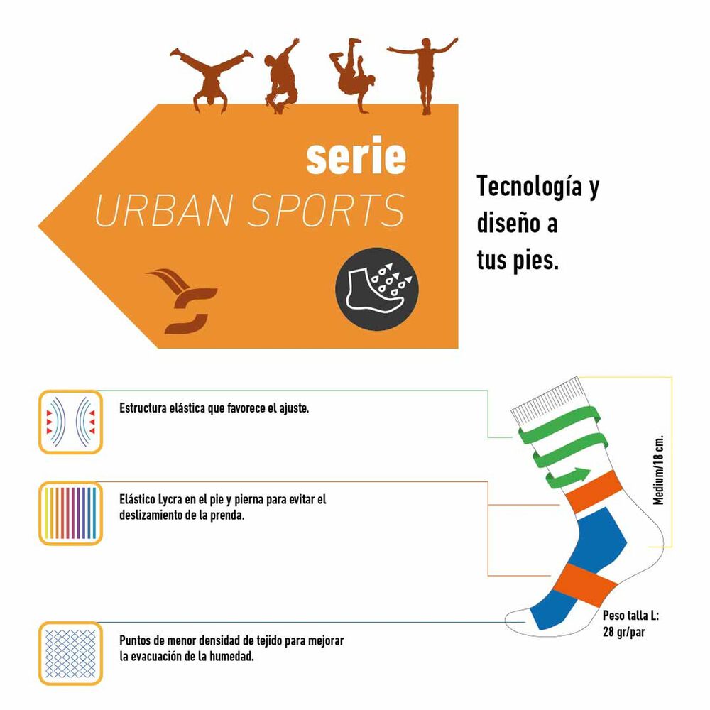 Calcetines Funstep Con Dibujos Blanco Roto/rojo Xl ( 44-47) image number 2.0