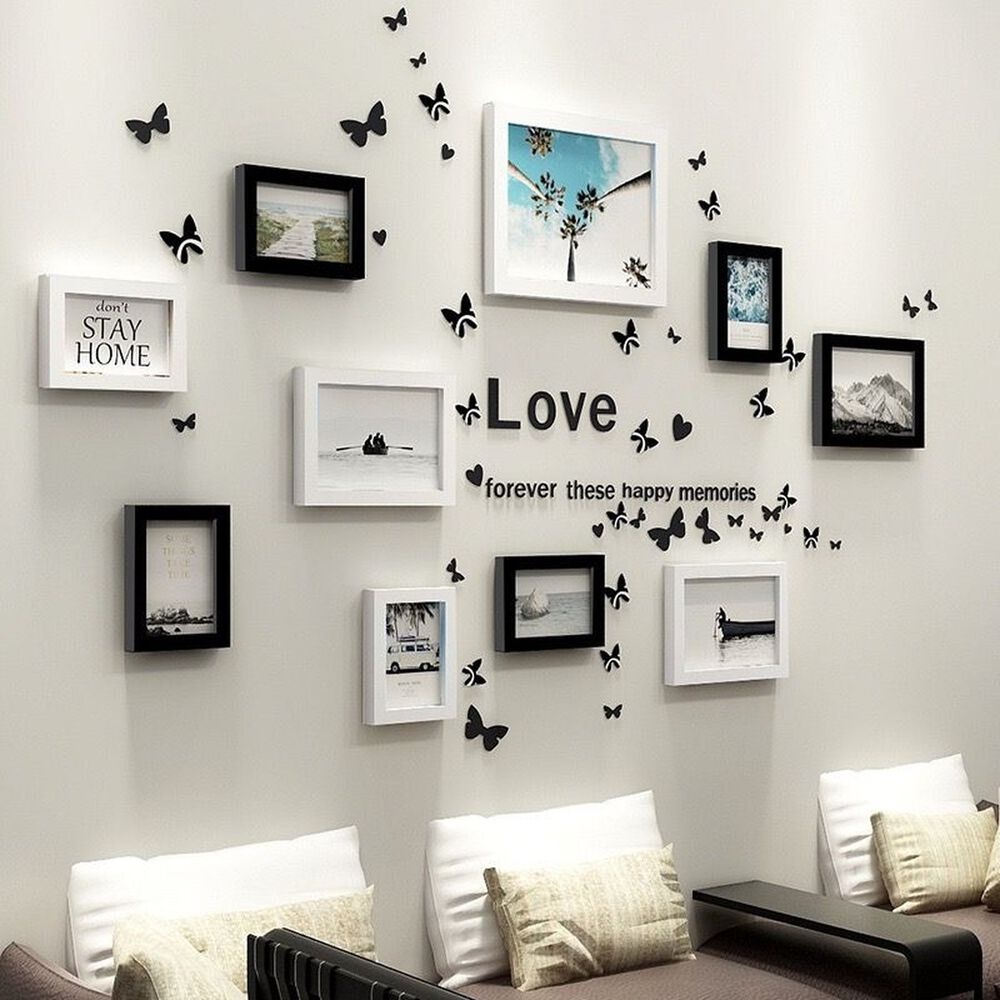 Marcos Foto Decorativos Pared 10 Piezas Diseño Moderno image number 1.0