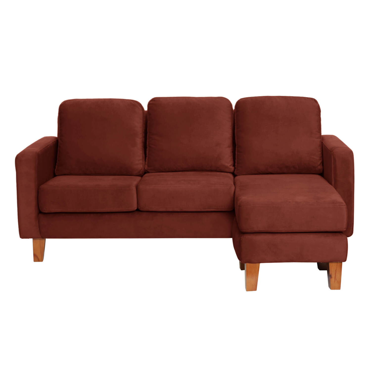 Seccional Venecia Intercambiable Tela Velvet Chocolate image number 1.0