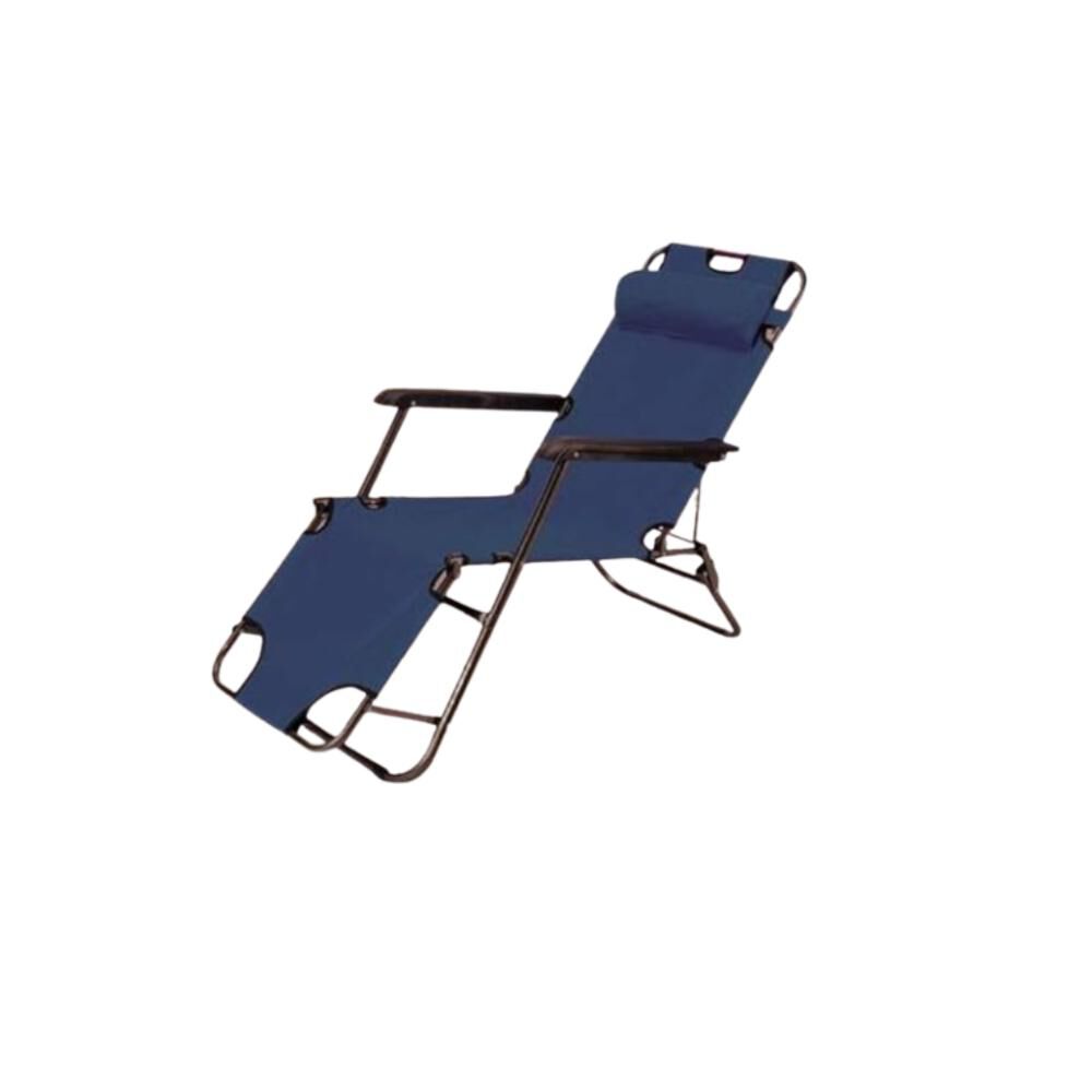 Silla De Camping Plegable Cama Reclinable Reposera Port&aacute;til image number 2.0