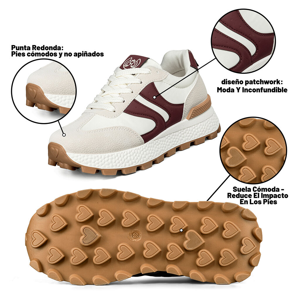 Zapatillas Urbana Mujer Deportiva Vintage Confort Weide Sl21 image number 8.0