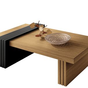 Mesa De Centro Praga Freijo-pretto 107x60x33 Cm