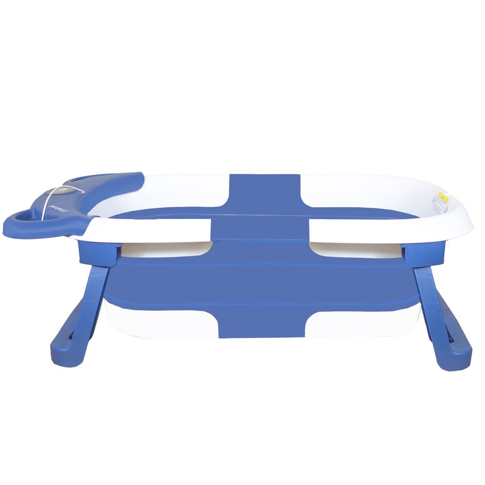 Bañera Plegable Smart Bear Viajes Bebe Azul Con Termómetro image number 1.0