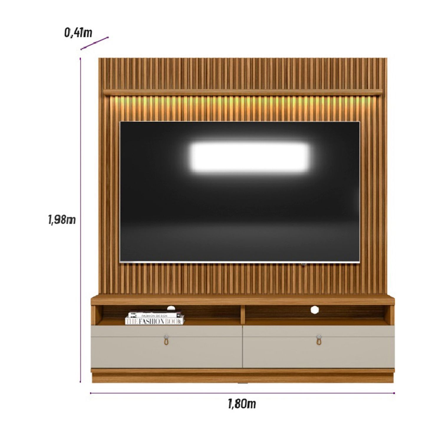 Home Tv Di Poretti Design Ouro Ttv / 2 Cajones image number 4.0