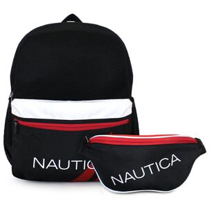 Mochila Stark + Banano Kappa Negro Nautica