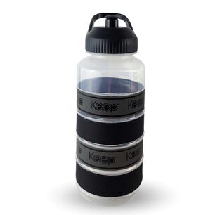 Botella Keep Agua Big Bands Deportista Outdoor 1l Negro
