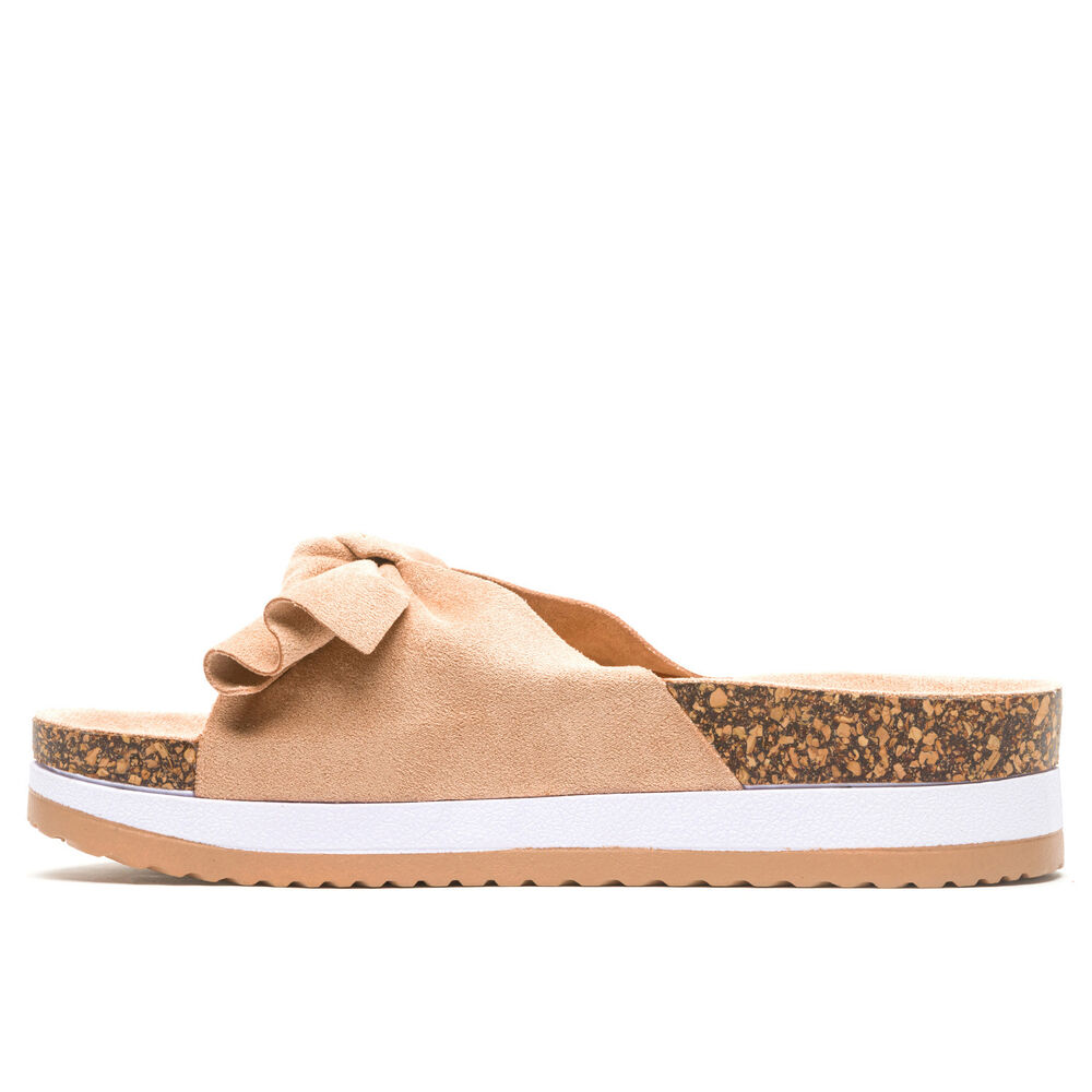 Sandalia Mujer Beige Allison Chancleta image number 1.0