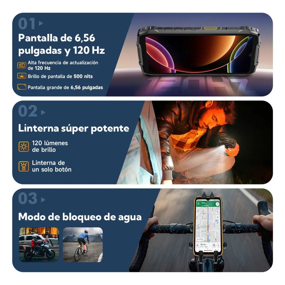 Ulefone Rugking 4 Pro Rugerizado Android Bater&iacute;a Gigante image number 3.0