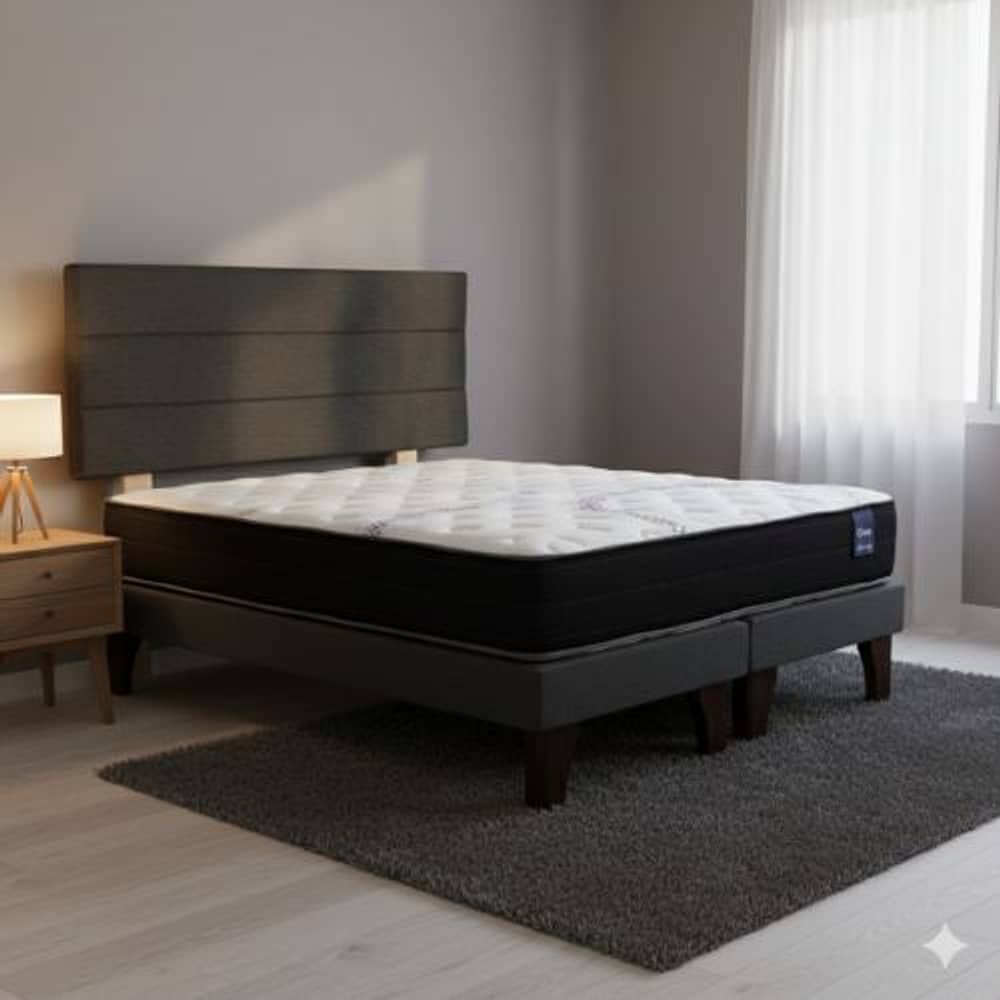 Cama Europea 2 Plazas 190 Respaldo Atacama image number 0.0