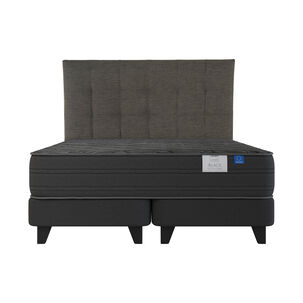 Cama Europea Flex Black / 2 Plazas / Base Dividida