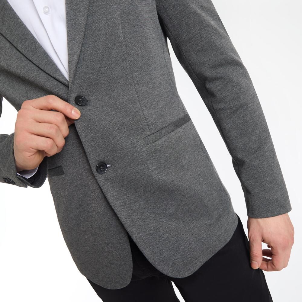 Blazer Slim Hombre Az Black image number 4.0