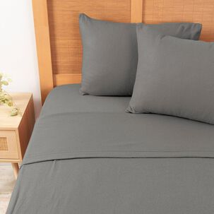 Sabana Polar Lisa 2 Plazas Gris