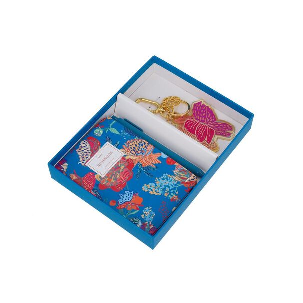 Set Libreta + L&aacute;piz + Charm Secret Sintra St6 Azul