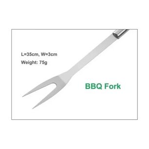 Set 5 Utensilios Profesional Acero Inox Para Asado + Estuche