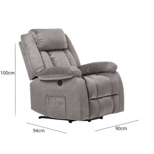 Berger Reclinable El&eacute;ctrico Calefactor Masaje Lift Livorno Km8822m