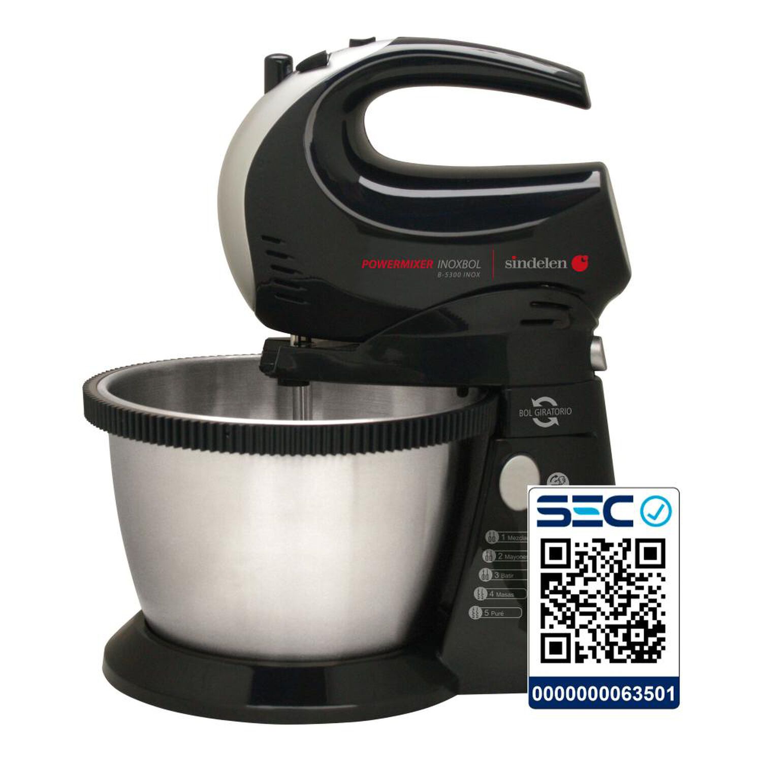 Batidora de Pedestal Sindelen B-5300 IN / 2.6 Litros / 300W image number 1.0