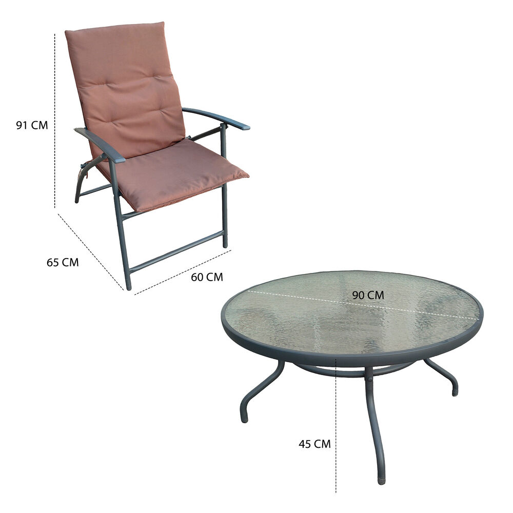 Set De Terraza 4 Sillas + Mesa Ipanema image number 2.0