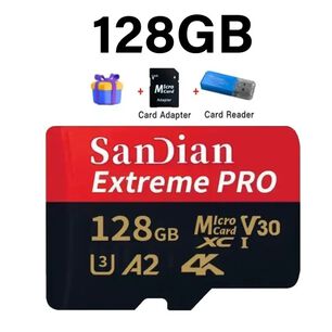 Tarjeta De Memoria 128gb Micro Sd Para Celulares 4k Ultra Hd A2 Clase 10 Sandian 128 Gb Calidad