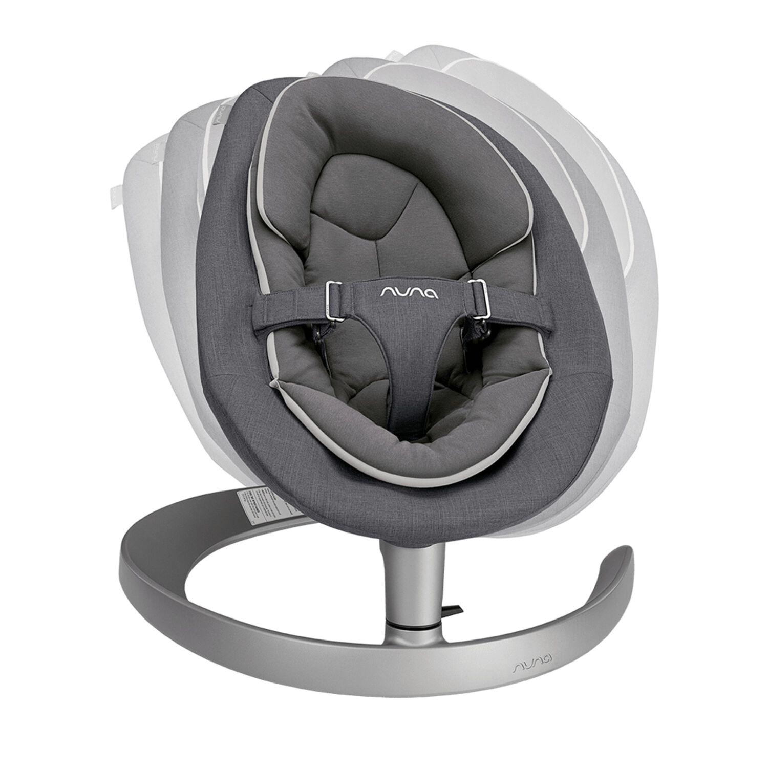 Silla Nido Baby Bouncer Leaf Grow Granite Nuna image number 2.0