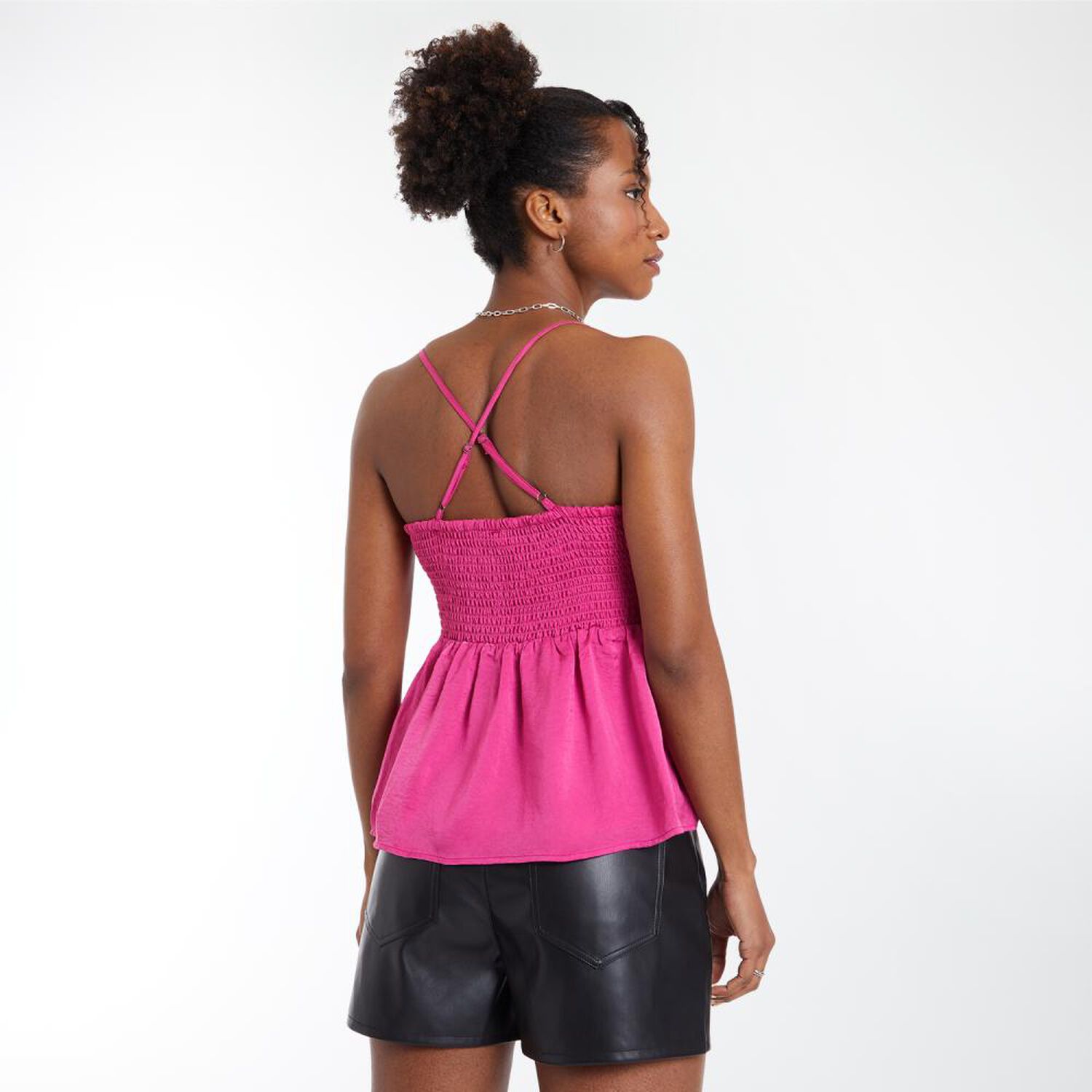Blusa Panal Con Vuelos Sin Mangas Cuello V Mujer Rolly Go image number 3.0