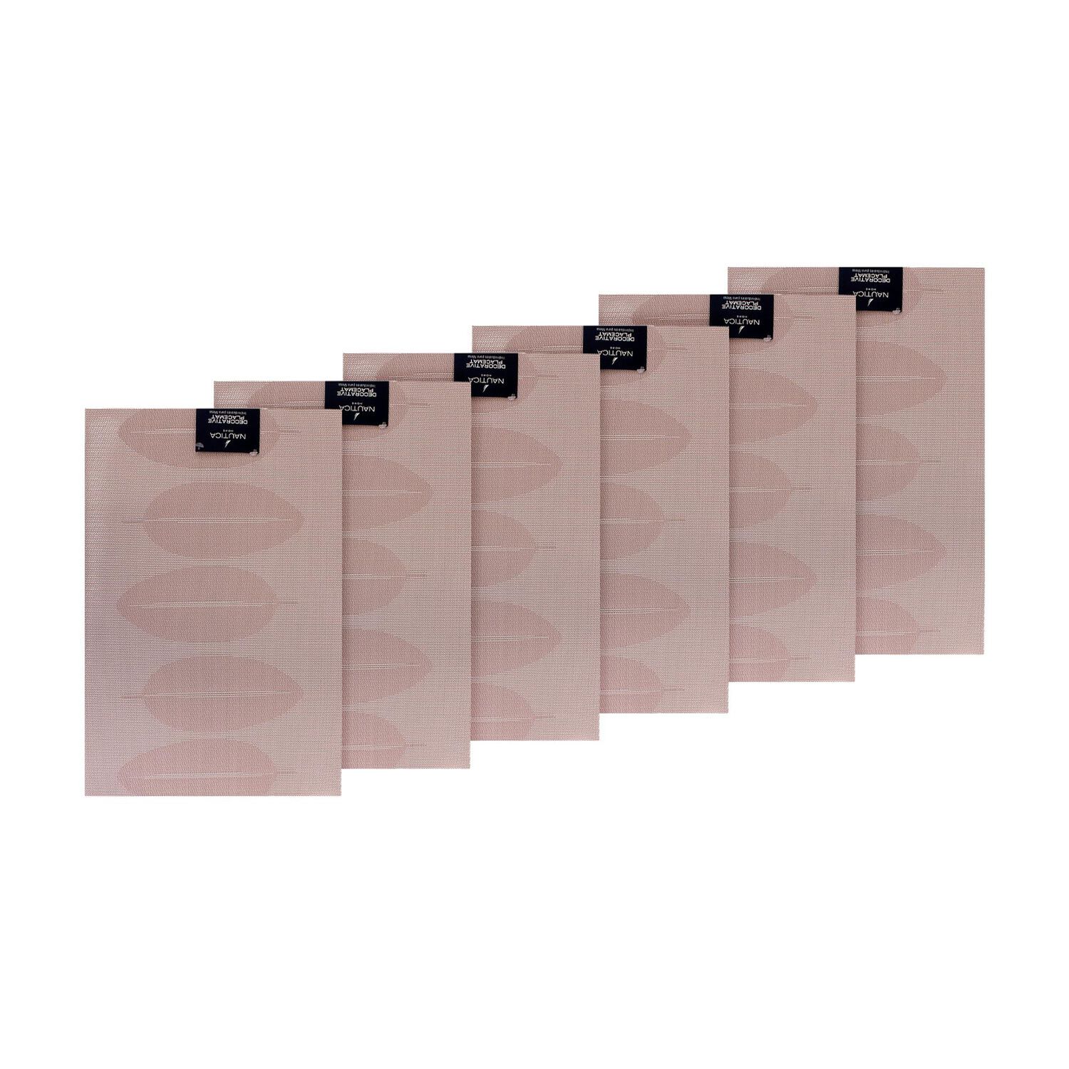 Pack 6 Individuales Nautica Home 45x30cm Reversible Hojas Rosa image number 4.0