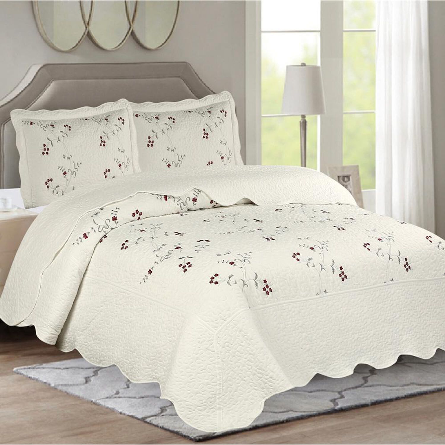 Quilt Andes Bordado Toronto Gris image number 2.0