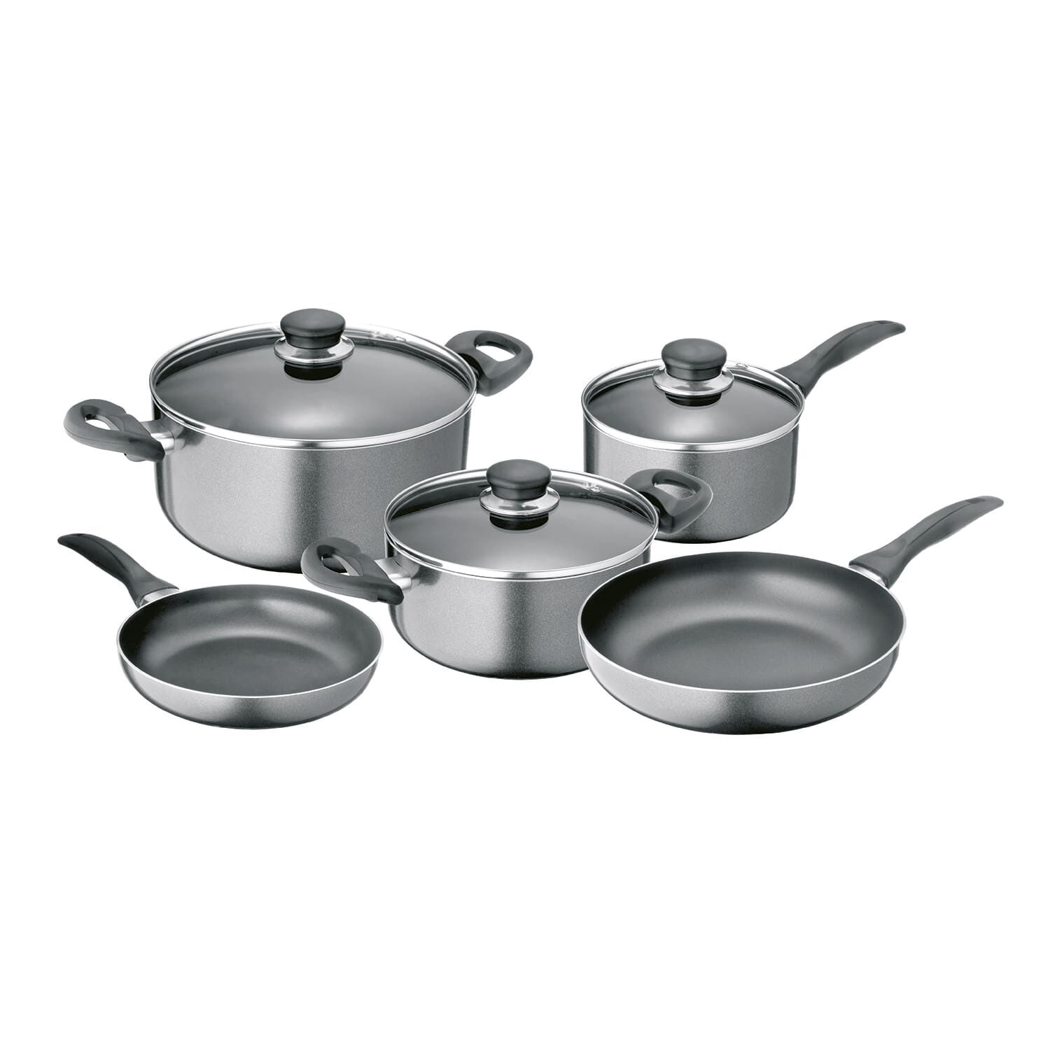 Bater&iacute;a De Cocina De Aluminio Gourmet Gris / 8 Piezas image number 8.0