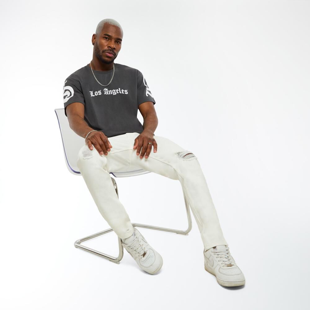 Polera Estampada Oversize Manga Corta Cuello Redondo Hombre Rolly Go image number 1.0