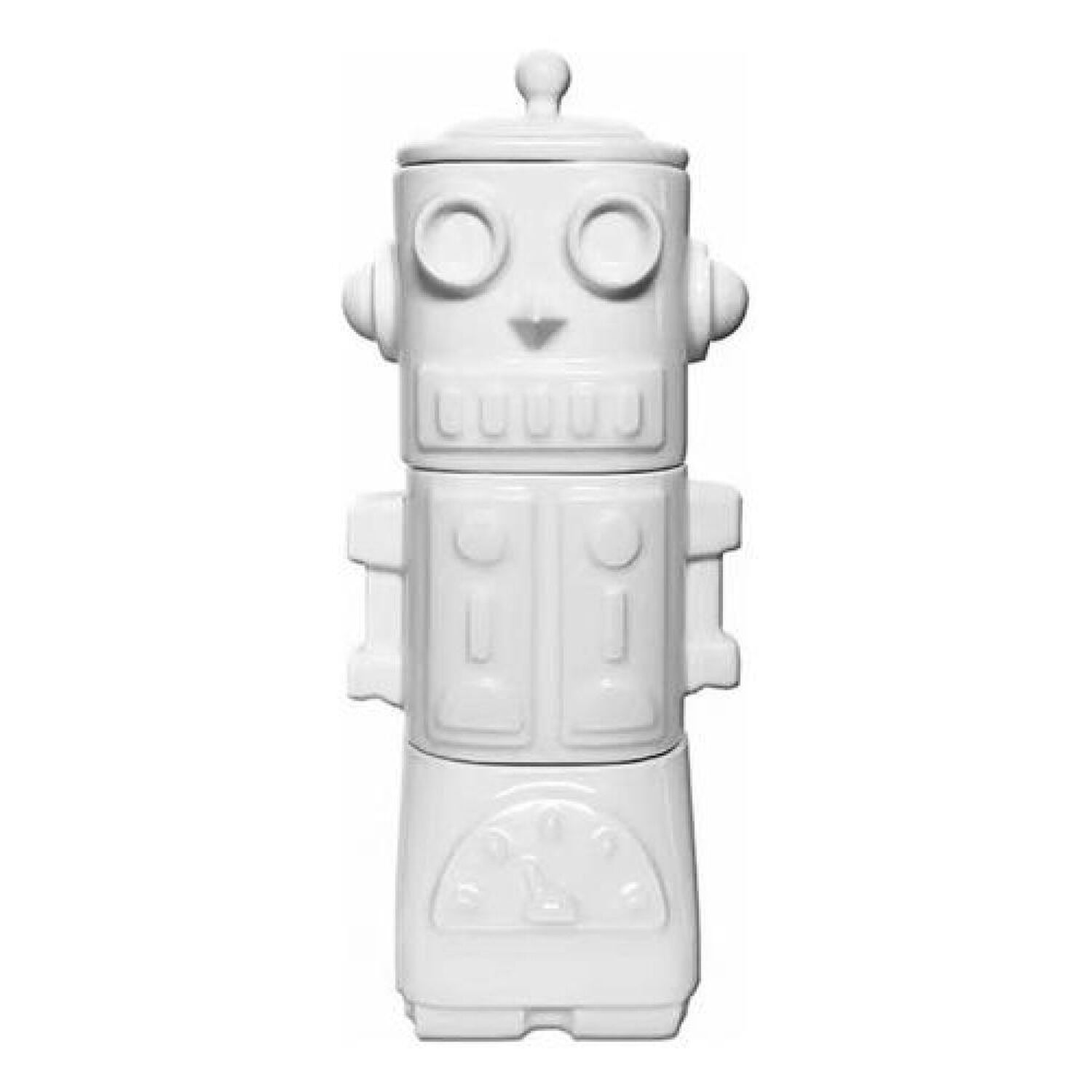 Set 3d Robot Cer&aacute;mica 3 Piezas (2) Tazones Y (1) Azucarero image number 0.0