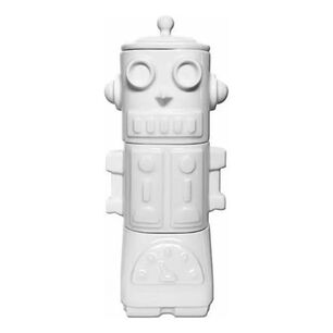 Set 3d Robot Cer&aacute;mica 3 Piezas (2) Tazones Y (1) Azucarero