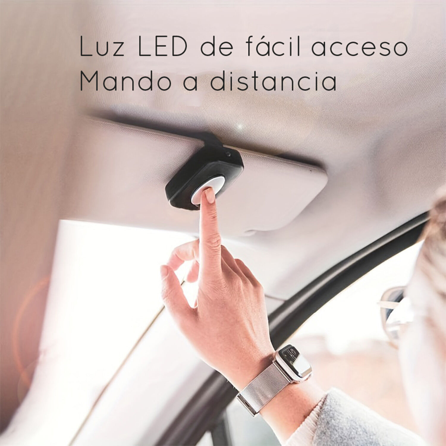Espejo Luces Led Auto Ajustable Bebe Testeado En Accidentes image number 1.0