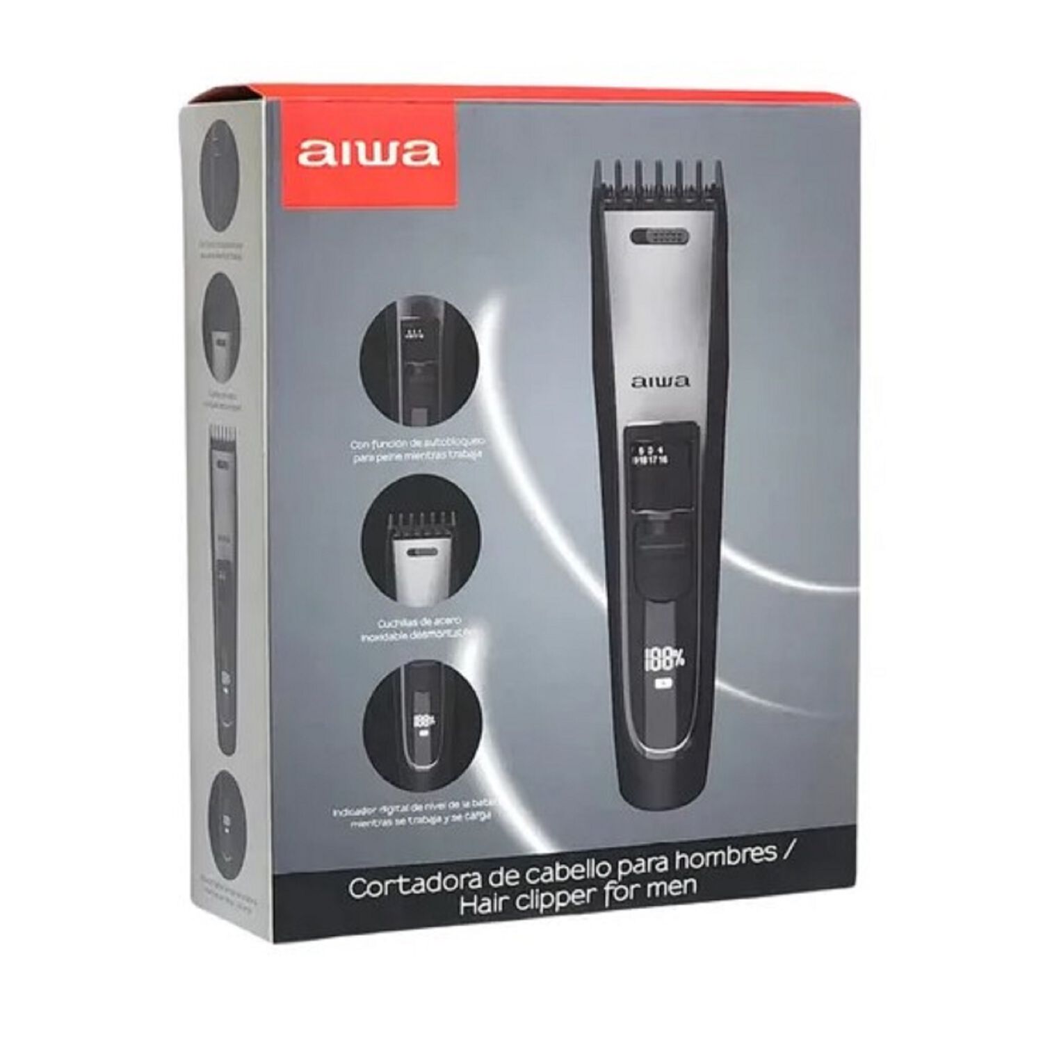 Cortadora De Pelo Aiwa Recargable Aw-hcb906 Profesional image number 5.0