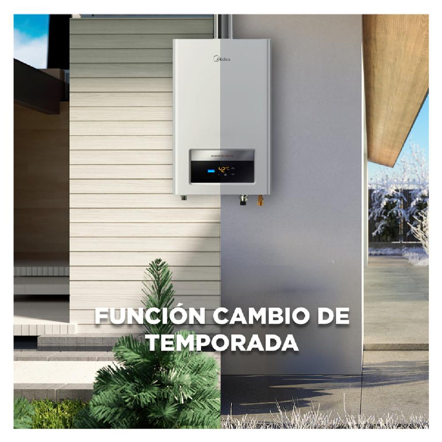 Calefont Midea  MGWH13-26EQPCLW-GN / Tiro Forzado / Gas Natural  / 13 Litros image number 6.0