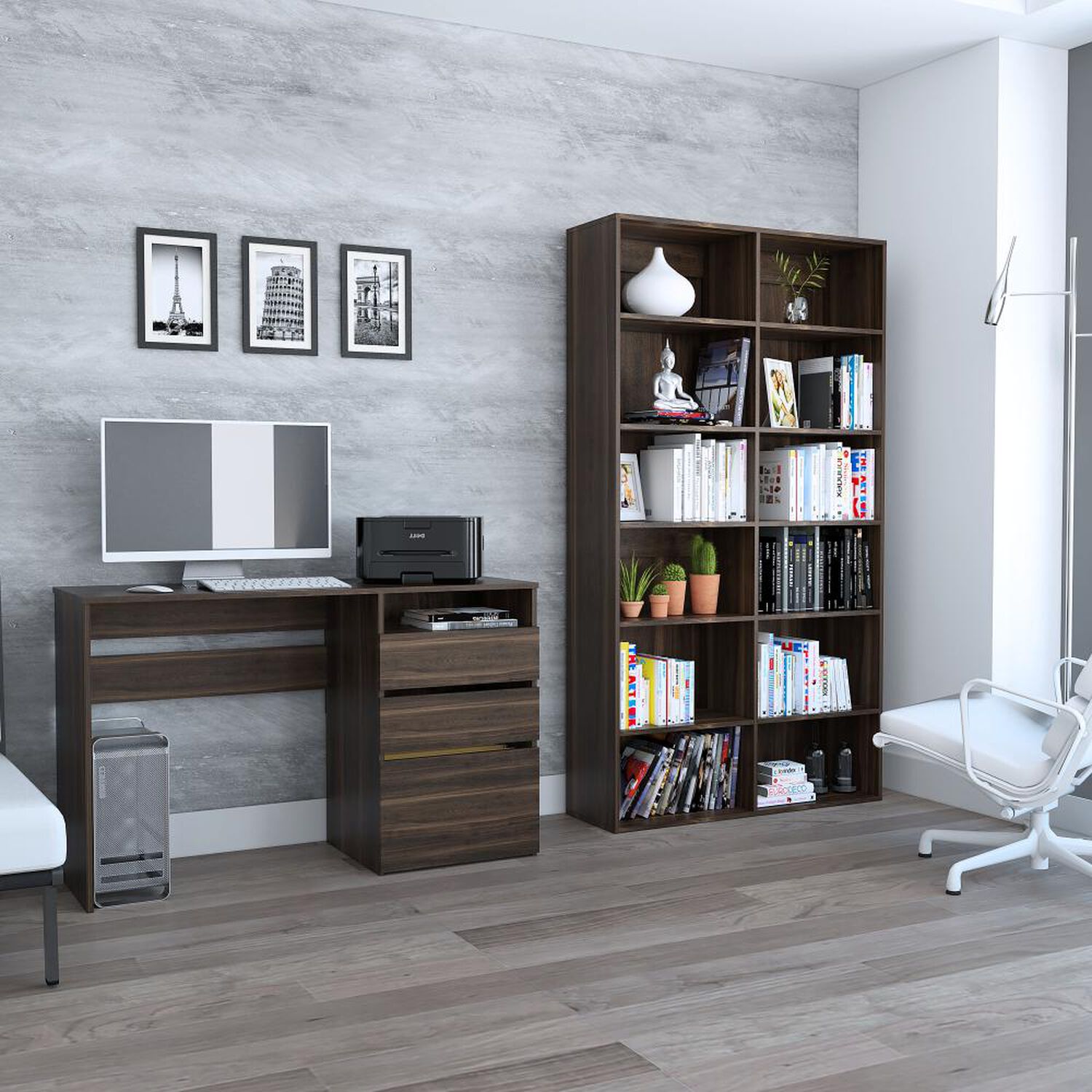 Combo Tuhome Office 7 / Biblioteca + Escritorio image number 2.0