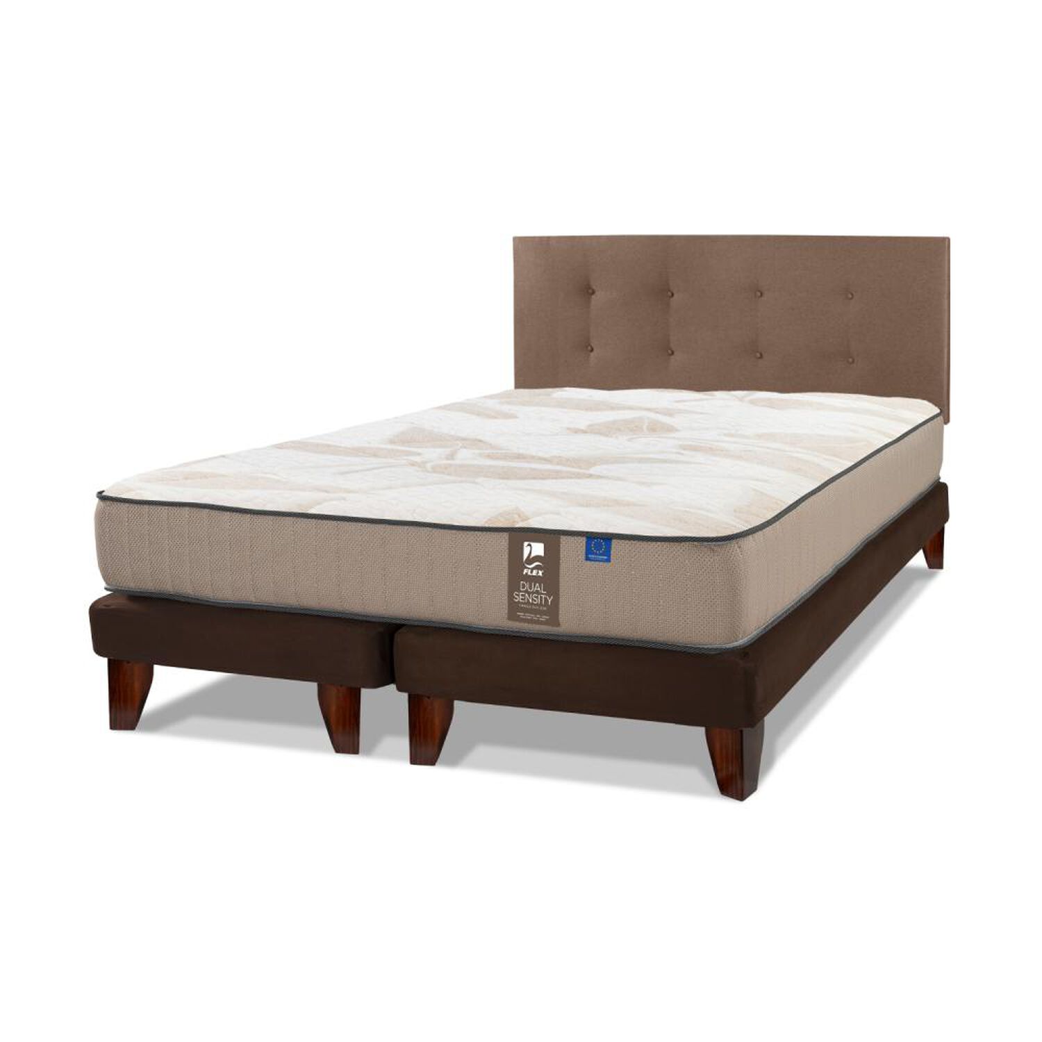 Cama Europea Flex Dual Sensity / King / Base Dividida + Respaldo image number 0.0