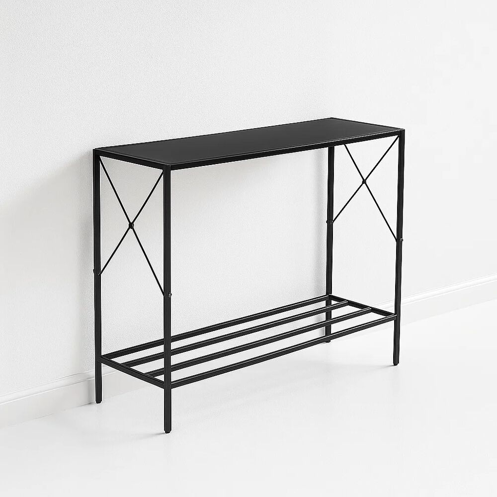 Arrimo Tradicional Negro Metal Mdf image number 0.0