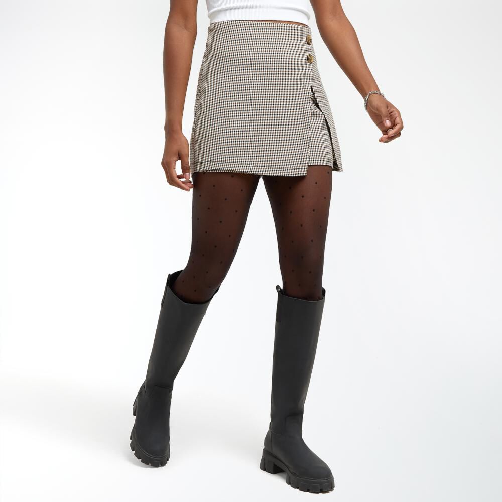 Falda Mini Tiro Alto Skinny Slim Mujer Rolly Go image number 2.0