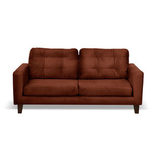 Sofa Napoles 3 Cuerpos Tela Velvet Chocolate