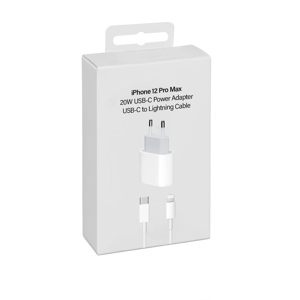 Cargador Compatible Con Iphone 12 Pro Max 20w + Cable image number 8.0