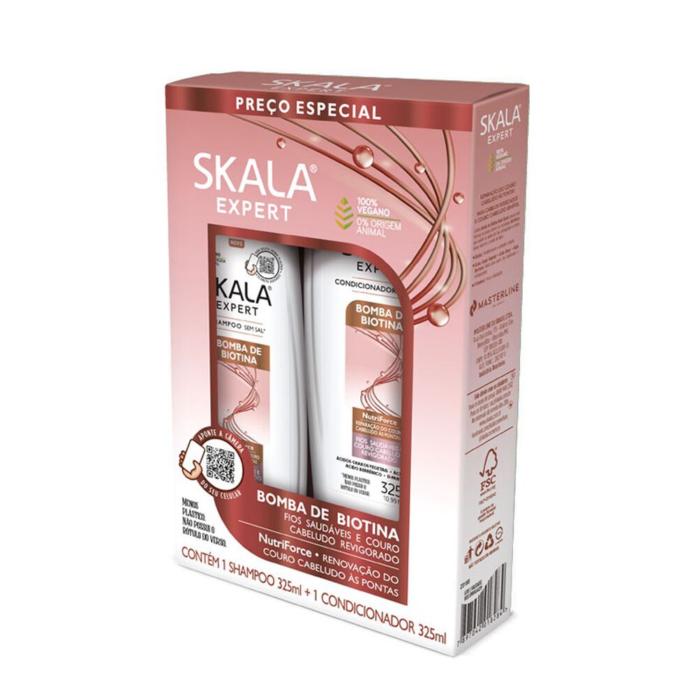 Kit Shampoo Y Acond Bomba De Biotinas Skala Expert 650ml image number 0.0