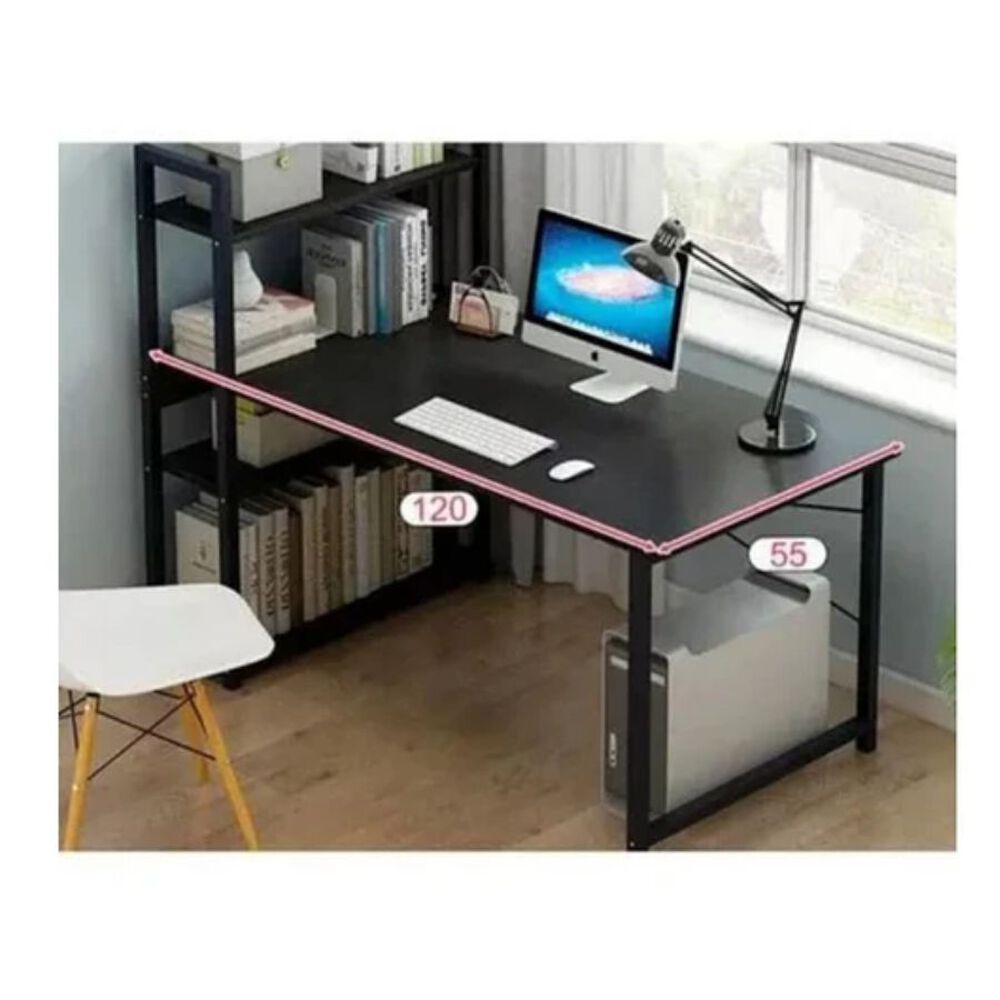 Escritorio Premium Resistente Pro Con 3 Estantes 120x55cm image number 3.0