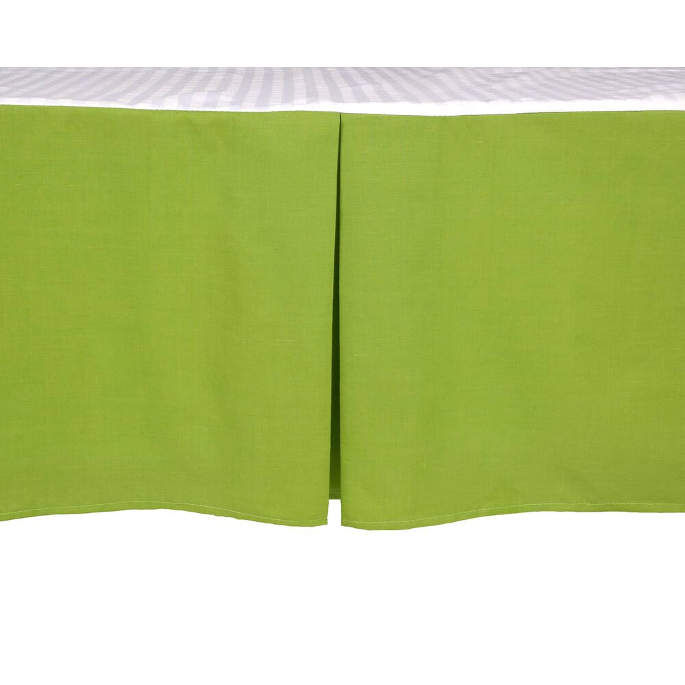 Faldon Unicolor 2 Plazas Color Verde 144 Hilos Arthome image number 1.0